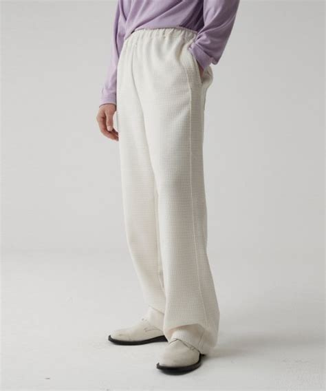 Musinsa Lemard Tweed Banding Pants Ivory