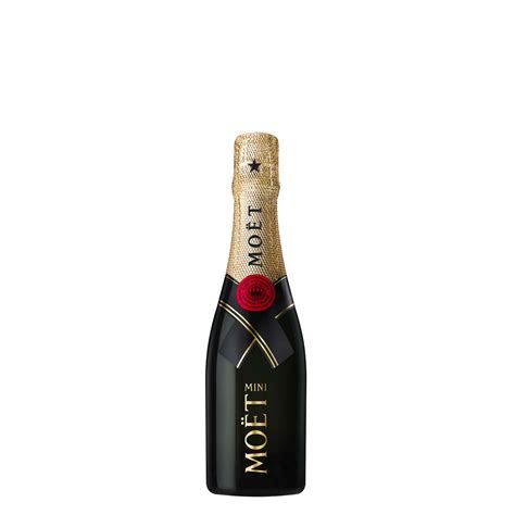 Moet Chandon Brut Nv Mini Moet Champagne Cl With Gold Flute Pack