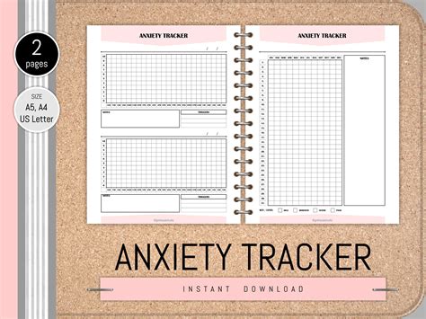 Printable Mental Health Planner Inserts Mood Tracker Printable Etsy