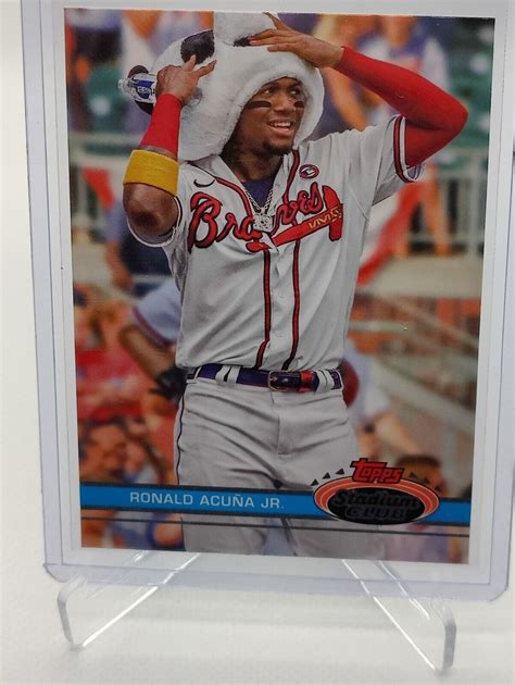 Mavin Topps Stadium Club 2022 Ronald Acuna Jr Image Variation 1991 108