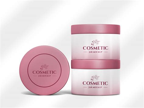 Cosmetic Jar Mockup Set