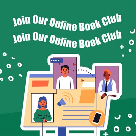 Join our online book club, promotional banner 26199826 Vector Art at ...