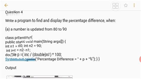 Percent Increase Program In Java For Class Icse Youtube