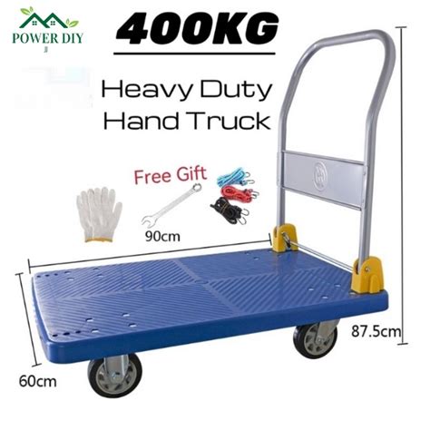 Powerdiyjj Kg Heavy Duty Plastic Platform Trolley Troli Cart Hand