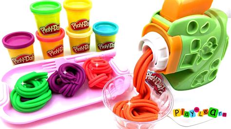 Learn Colors Play Doh Ramen Noodle Spaghetti Pasta Making Machine Toy