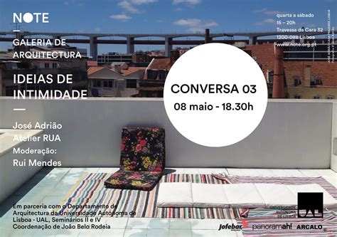 Ciclo de Conversas Ideias de Intimidade Espaço de Arquitetura