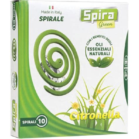 Spira Green 65311 Confezione 10 Spirali Antizanzare Profumate Alla