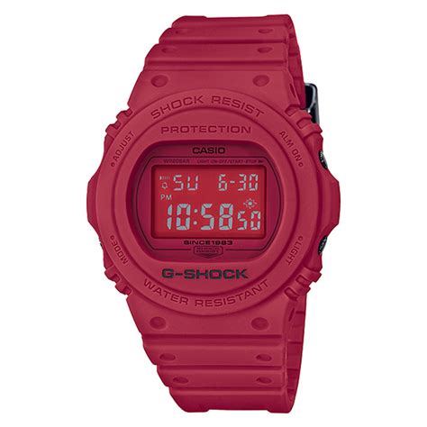 Casio G Shock นาฬิกาข้อมือผู้ชาย สายเรซิ่น รุ่น Dw 5735c 4 Red Out