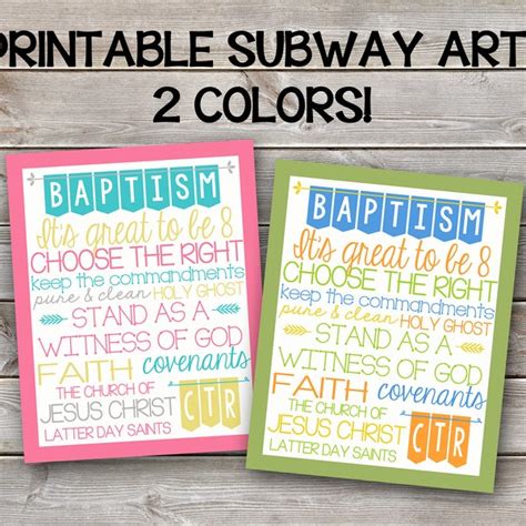 Lds Subway Art Etsy