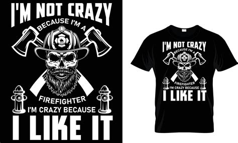 firefighter T-Shirt design 22997467 Vector Art at Vecteezy