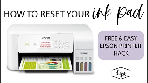 Service Required: Epson Printer Ink Pad | Resetting the Ink Pad Counter ...