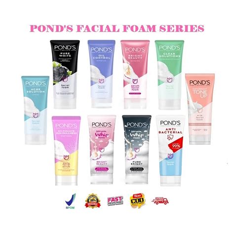 Jual POND S Ponds Facial Foam Sabun Cuci Muka All Varian Bright