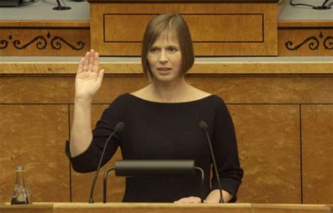 Estonias New President Kaljulaid Sworn In Baltic News Network