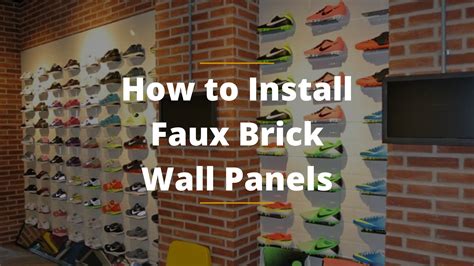 How to Install Faux Brick Wall Panels