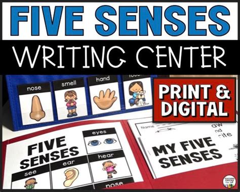 Five Senses Writing Activities - Etsy