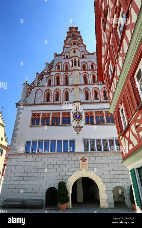 Town Hall In The Centre Of Bad Waldsee Ravensburg Tuebingen Baden