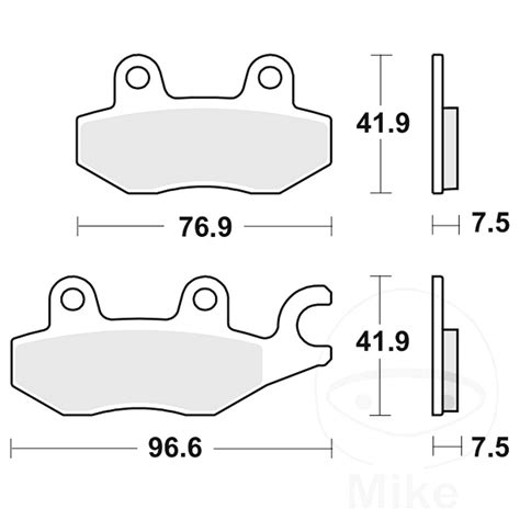 TRW Brake Pads Sintered MCB900SV For Kawasaki Z 400 D KF 2019 For Sale