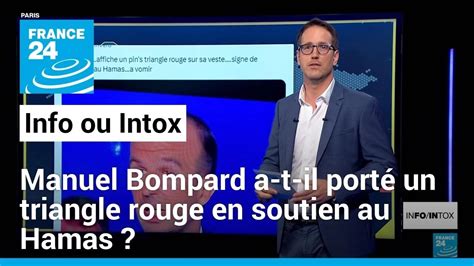 Manuel Bompard A T Il Port Un Triangle Rouge En Soutien Au Hamas