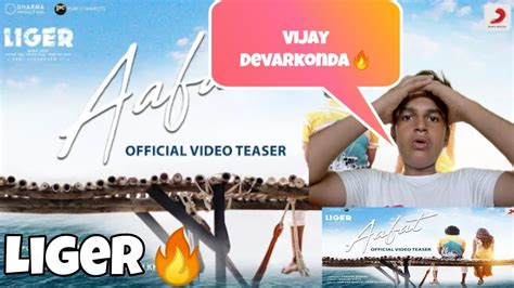 Aafat Official Video Teaser Liger Vijay Devarkonda Ananya