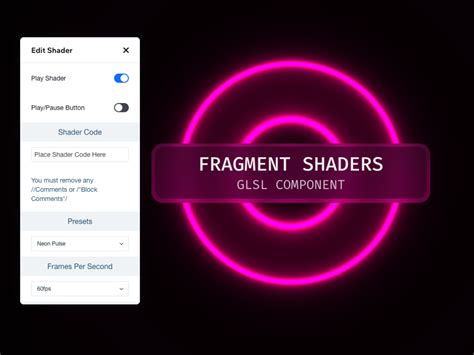 glsl fragment shader component wix app market wixcom