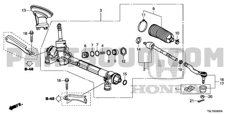 4 STEERING BRAKE SUSPENSION Honda JAZZ General 18T5LFT1 Parts