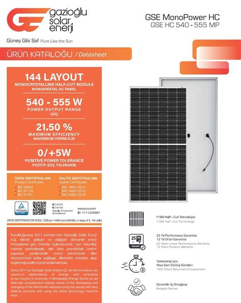 Gazio Lu Solar W Half Cut Monokristal G Ne Panel