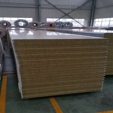 Roof Wall Fireproof Insulated EPS Rock Glass Wool PU Polyurethane PIR