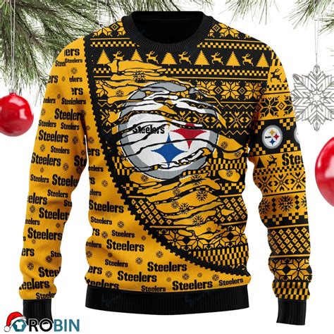 Pittsburgh Steelers Football Ugly Christmas Sweater Sweatshirt Swt144