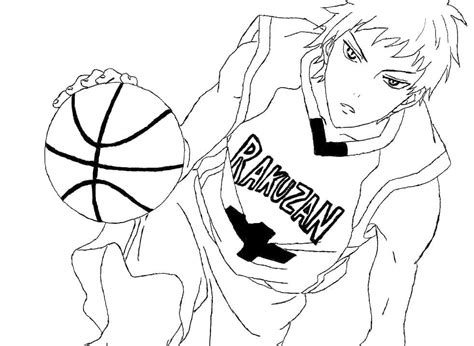 Omalovánka Akashi z anime Kuroko No Basket k vytisknutí zdarma