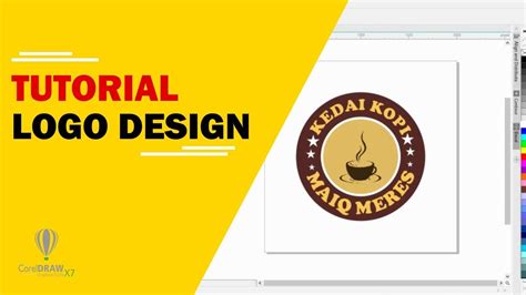 Belajar Membuat Logo Kedai Kopi Di Corel Draw X Coreldraw Tutorial