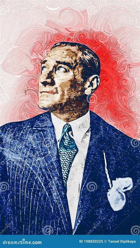 Illustration Of Mustafa Kemal Ataturk Royalty-Free Cartoon ...