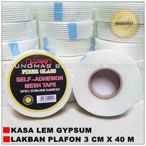 Jual Kasa Lem Gypsum Fiber Glass Perban Lakban Plafon Gipsum