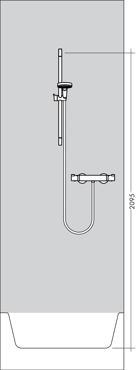 Hansgrohe Shower Combination Croma Select S Shower System 110 Vario