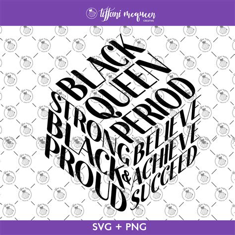 Black History Design Black Queen Svg Black And Proud Svg Etsy