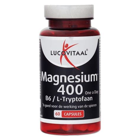 Lucovitaal Magnesium B L Tryptofaan Capsules Stuk Pot G