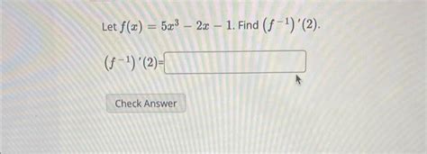 Solved F X 5x3−2x−1