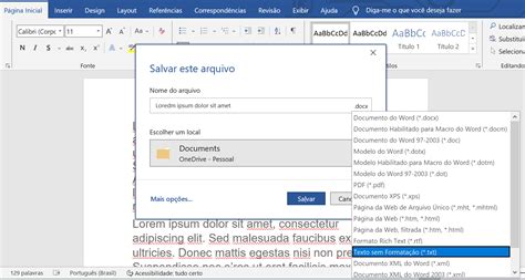 Como Salvar Documento No Word Diferentes Formatos