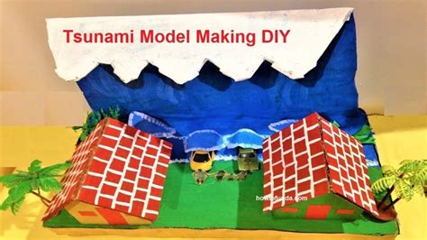 how to make 3D tsunami model (natural disaster) using cardboard ...