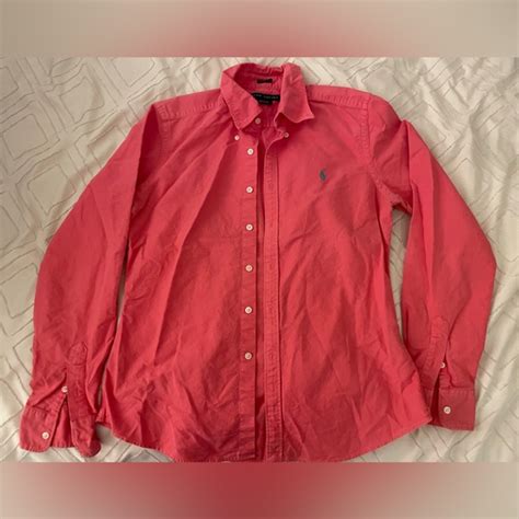 Ralph Lauren Tops Polo Ralph Lauren Ladies Buttondown Shirt Bright Blue Poshmark