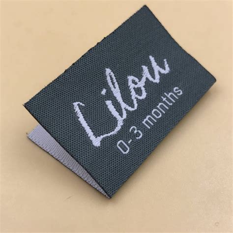 Woven Labels Center Fold Custom Clothing Labels Woven Etsy