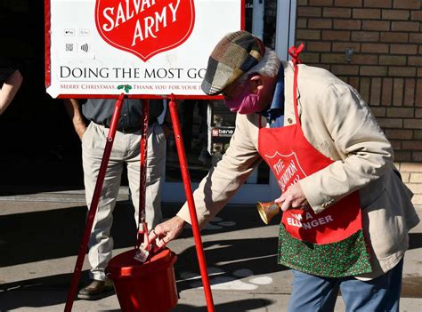 First Donations Kick Off Salvation Armys Annual Red Kettle Campaign