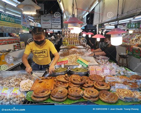 Sai Oua Traditional Northern Thai Sausage On Sale In The Local Market