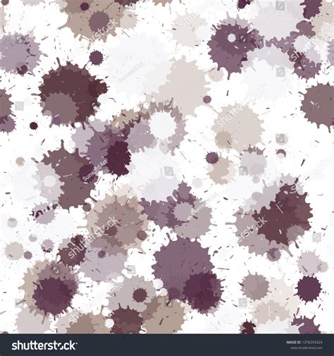 Watercolor Transparent Stains Vector Seamless Wallpaper Stock Vector