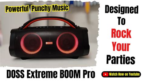 DOSS Extreme Boom Pro Waterproof Bluetooth Speaker Outdoor Party