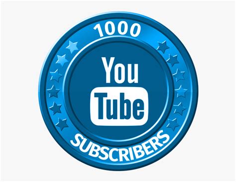 Get 1000 Youtube Subscribers 1000 Followers On Youtube HD Png