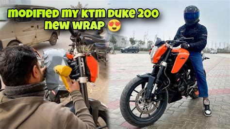 New Wrap Hone K Baad Kitni Pyari Lag Rahi H Apni Bike Modified Ktm