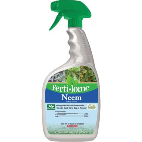 Ferti Lome 32 Oz Trigger Spray Neem Oil Fungicide Miticide Insecticide