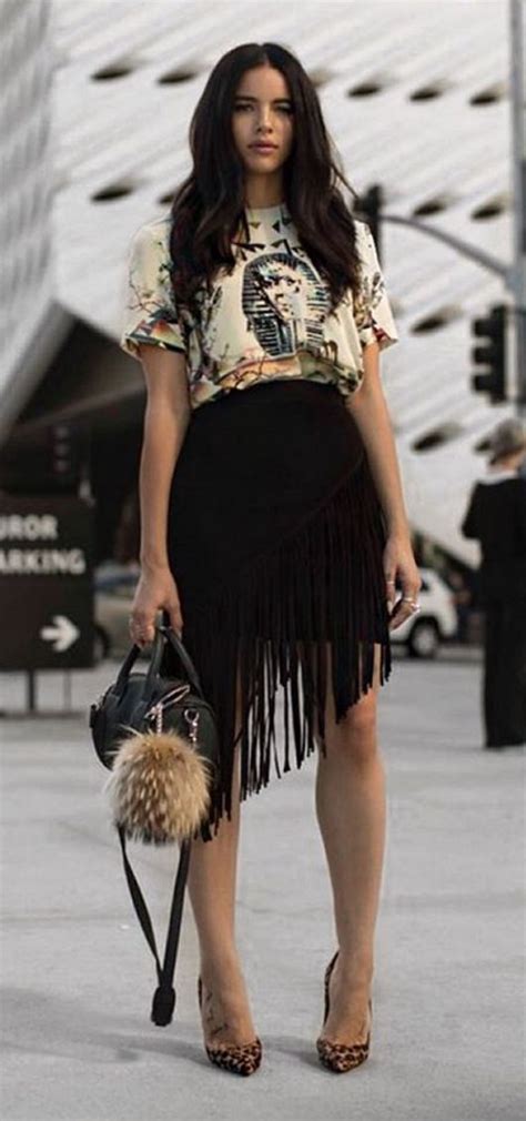 fringe skirt | Glam fashion, Summer fashion, Fashion