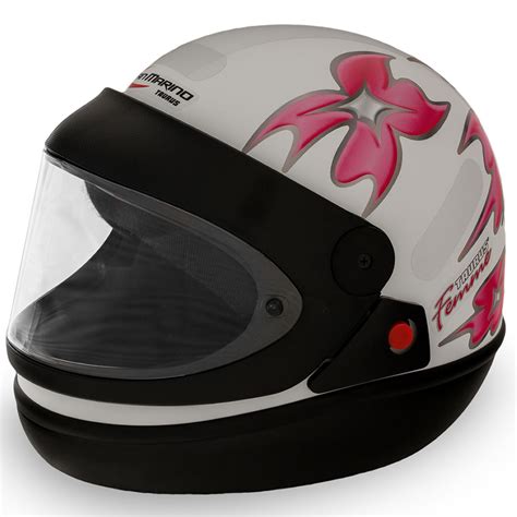 Capacete San Marino Branco Feminino Taurus