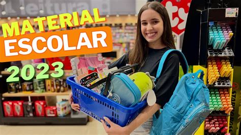 COMPRANDO MEU MATERIAL ESCOLAR 2023 Canal da Lívia YouTube